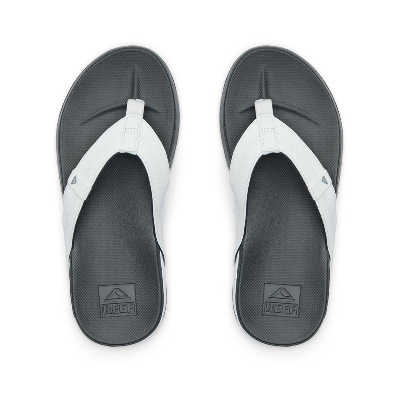 Reef Cushion Phantom Mens Flip Flop, Ultra Soft Cushion Footbed, White/Charcoal, 11 - Image 4
